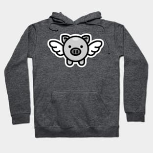 When Pigs Fly: Grey Hoodie